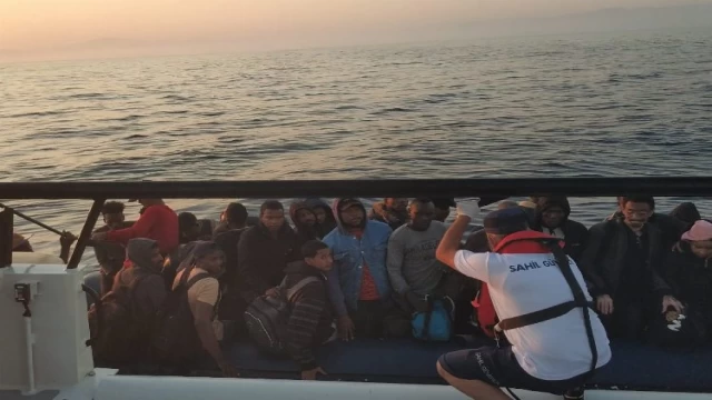 Aydın Kuşadası’nda 35 düzensiz göçmen yakalandı