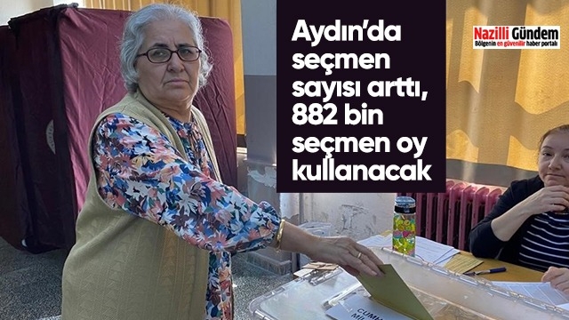 Aydın’da seçmen sayısı arttı, 882 bin seçmen oy kullanacak